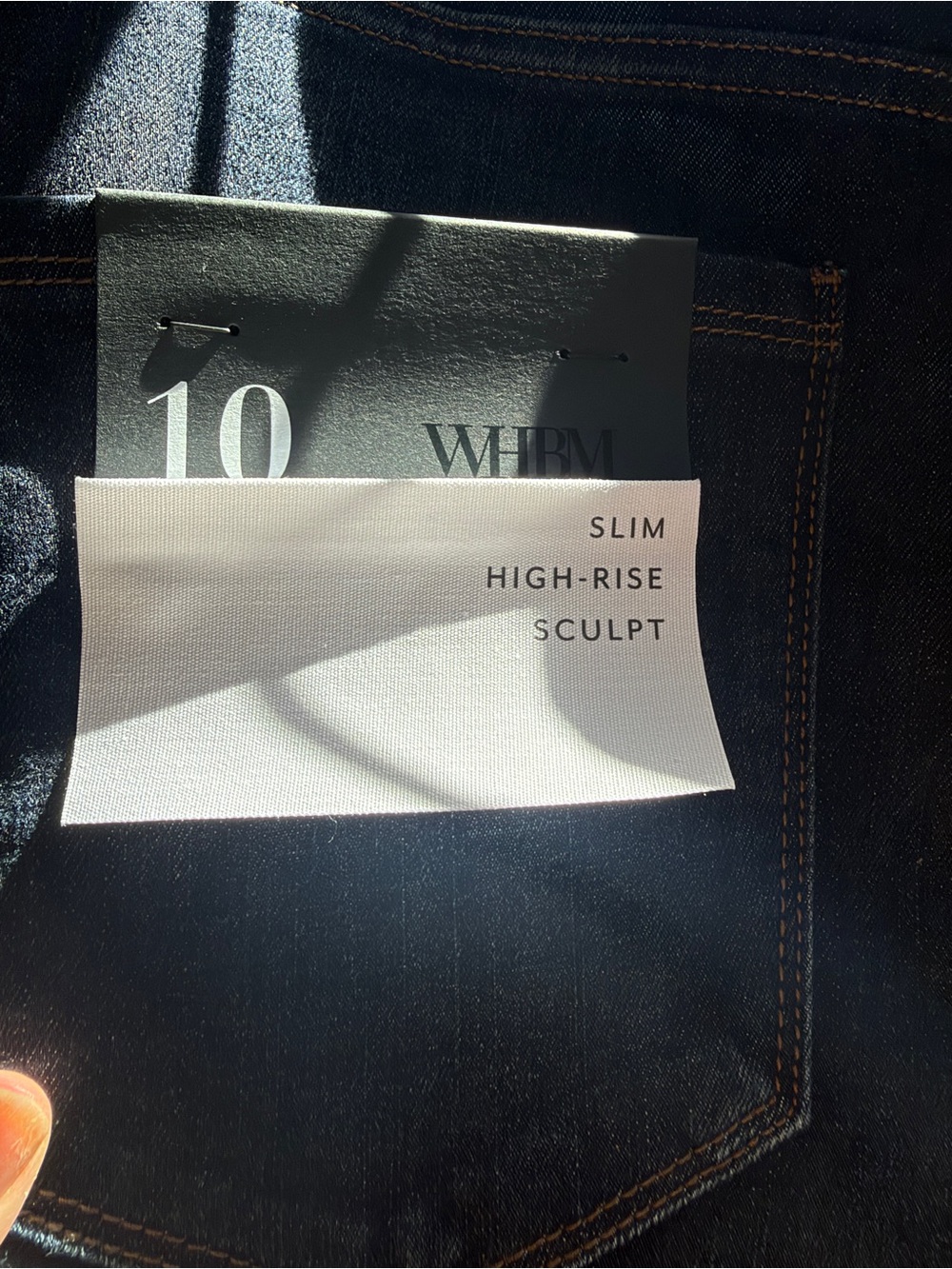 White House Black Market Dark Blue Straight-Leg Jeans